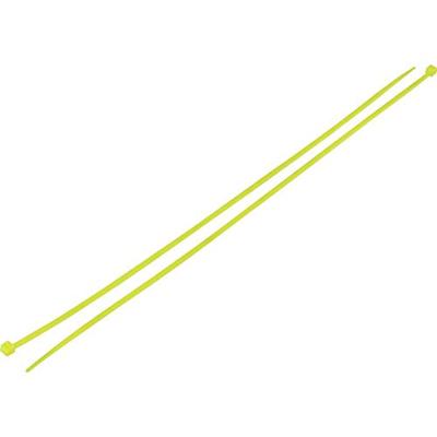 TRU COMPONENTS 93038c418 Kabelbinder 300 mm 2.80 mm Geel Nagloeiend 100 stuk(s)