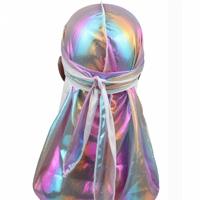 a-5 Laser zijde imitatie lange-tailed Pirate Hat Hip-hop Cape hoed Headkerchief - thumbnail