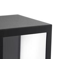 QAZQA Smart buiten wandlamp zwart met glas incl. Wifi ST64 - - thumbnail