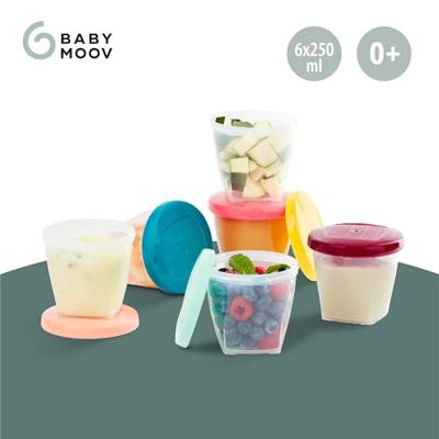 Set van 6 hermetisch afsluitbare bakjes 250 ml BABYMOOV Babydol set van 6 - thumbnail