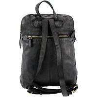 Juscha JU-48203 Rugzak Roberto Romano CAPRI Zwart, Echt Leer 24x38x8cm - thumbnail
