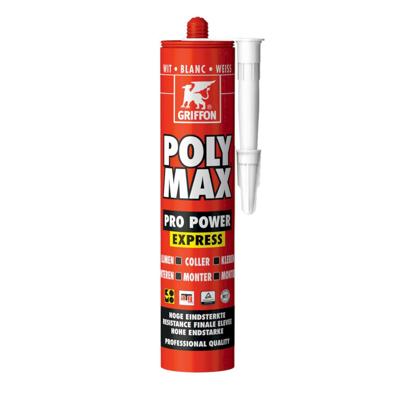 Griffon Poly Max® Montagelijm Pro Power Express Wit Koker 435g - 6306289