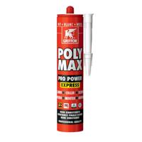 Griffon Poly Max® Montagelijm Pro Power Express Wit Koker 435g - 6306289 - thumbnail