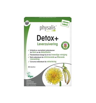 Physalis Detox+ Leverzuivering 30 Tabletten