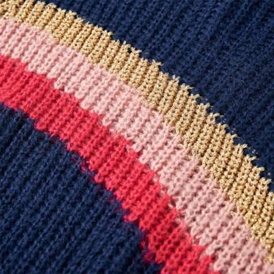 Kindertrui gebreid 116 marineblauw