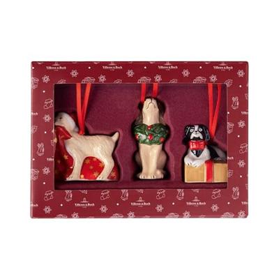 Villeroy & Boch Nostalgic Ornaments Hondjes 3st Villeroy & Boch Nostalgic Ornaments Hondjes 3st