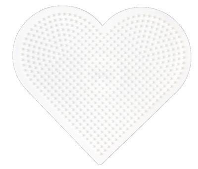 Hama strijkkralenbordje - hart groot