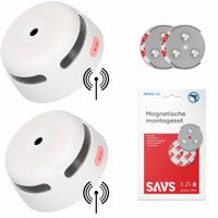 X-Sense XS01-W Rookmelder 2-pack + SAVS® Montageset - thumbnail