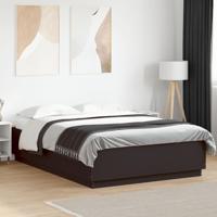 Bedframe met LED zonder matras 150x200 cm zwart - thumbnail