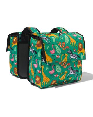 HEMA Dubbele Fietstas 20L RPET Dieren 30x26x13