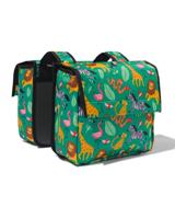 HEMA Dubbele Fietstas 20L RPET Dieren 30x26x13 - thumbnail