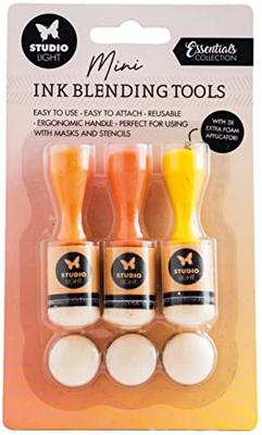 Studio Light • essentials ink blending tools + replacement foam pads 20mm 6stuks