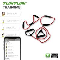 Tunturi Tubing met Handvatten | Resistance tube | Zwaar | Rood - thumbnail