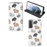 Smartphone hoesje voor Samsung Galaxy S21 FE Konijntjes - thumbnail