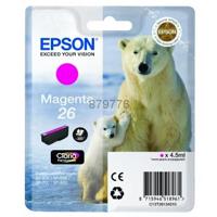 Epson Polar bear Singlepack Magenta 26 Claria Premium Ink - thumbnail
