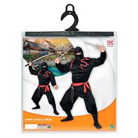 Super Ninja heren kostuum gespierd - thumbnail