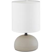 LED Tafellamp - Tafelverlichting - Trion Lucifer - E14 Fitting - Rond - Mat Grijs - Keramiek - thumbnail