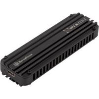 Silverstone MS12 SDD-behuizing Zwart M.2 - thumbnail