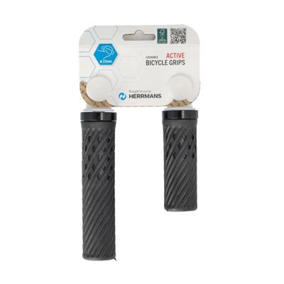 HERRMANS handvatset luna lock dd40 130/90 mm zwart/zwart