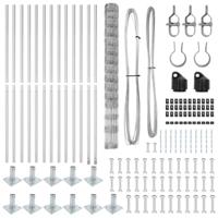 Weidehekwerk Zilver 25 x 1.6 m Gegalvaniseerd staal - thumbnail