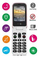 doro 6060 Senioren mobiele telefoon Rood - thumbnail