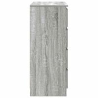 Dressoir met lades 71x35x84 cm spaanplaat grijs Sonoma - thumbnail