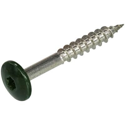 Gevelplaatschroef rvs 4.8x38mm T20 groen RAL6009 Gevelplaatschroef rvs 4.8x38mm T20 groen RAL6009