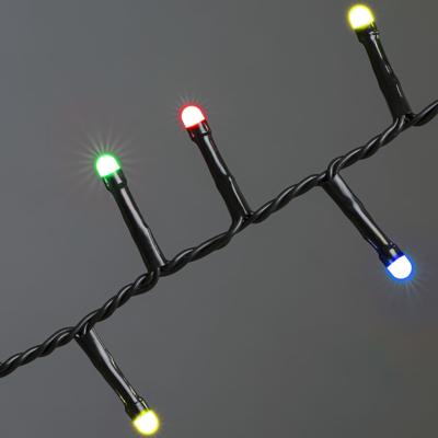 Konstsmide 3871-530 Lichtketting Buiten werkt op het lichtnet Aantal lampen 1500 LED Meerkleurig Verlichte lengte: 32.98 m Frosted