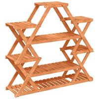 Plantenstandaard 110x25x105 cm massief vurenhout - thumbnail