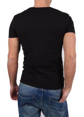Garage Semi Bodyfit T-shirt R-neck Basic T-shirts Black