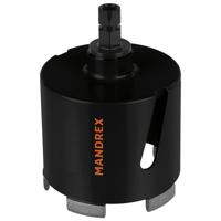 Diamant Dozenboor 68mm Mandrex ConcreteXdry 60mm diep met Quick Adapter - thumbnail