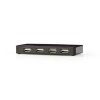 Nedis USB-Hub | USB-A Male | USB-A Female | 7-Poorts | 1 stuks - UHUBU2730BK UHUBU2730BK - thumbnail