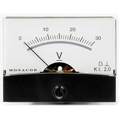 Monacor 0290610 PM-2/30V Monacor 0290610 PM-2/30V PM-2/30V draaispul-inbouwinstrument, 30 V.