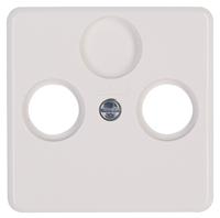 Milano afdekplaat TV/FM wit - thumbnail