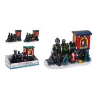 Decoratieve figuren BASIC & CO Trein Kerstman 22 x 13 cm - thumbnail