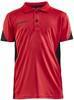Craft 1908227 Pro Control Impact Polo Jr - Bright Red/Black - 122/128 - thumbnail