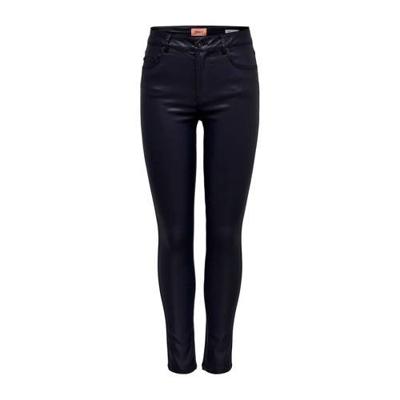 Hush mid skinny black coated pants