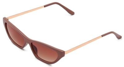 Bernardino zonnebril dames cat eye lila/goud/bruin (4330 C)