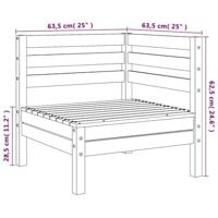 Tuinhoekbanken 2 st massief douglashout - thumbnail