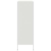 Hoge kast 68x39x113 cm staal wit - thumbnail