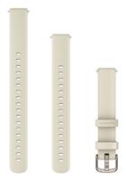Garmin Lily 2 (14mm) Bandje, alleen Geschikt voor Lily 2 Standard, Active en Classic series, Originele accessoire, Silicone, Coconut and Cream Gold hardware - thumbnail