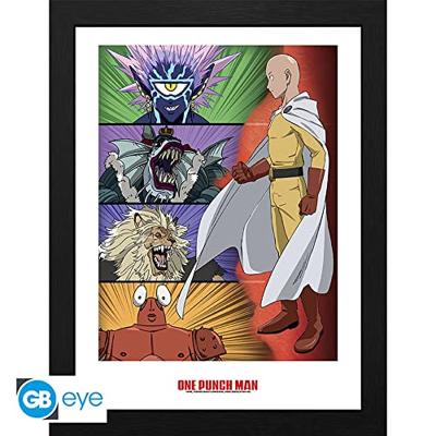 One Punch Man Framed Print - Ranking of villains One Punch Man Framed Print - Ranking of villains