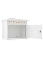 Burg Wächter 12810 SYLT 1883 W Brievenbus Plaatstaal Wit Sleutelslot - thumbnail
