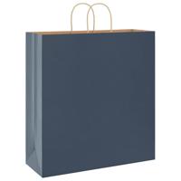 VidaXL Papieren zakken 250 st met hengsels 45x17x48 cm blauw - thumbnail