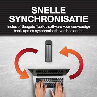 Seagate 1 TB Externe SSD harde schijf USB-C Donkergrijs STMX1000400 Seagate 1 TB Externe SSD harde schijf USB-C Donkergrijs STMX1000400