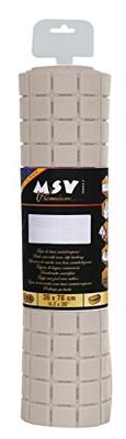 MSV Douche|bad anti-slip mat badkamer - rubber - beige - 54 x 54 cm