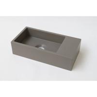 INK Versus Fontein Quartz Zonder Kraangat Rechts Beton 36x18x9cm - thumbnail