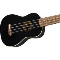 Fender California Coast Venice sopraan ukelele zwart - thumbnail