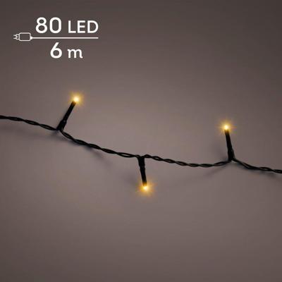 Lumineo basic Rice 80LED 6m klassiek warm - thumbnail