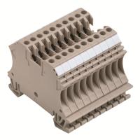 Weidmüller 1020800000 Doorgangsserieklem Schroeven Donkerbeige 10 stuk(s) - thumbnail